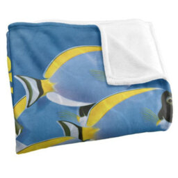 Royce Mcclure Tang Silky Tropical Fish Supersoft Blanket Multicoloured (152Cm X 127Cm) - thumbnail 3