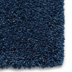 Dark Blue Plain Shaggy Modern Plain Easy To Clean Softrug For Dining Room -160Cm X 220Cm - thumbnail 2