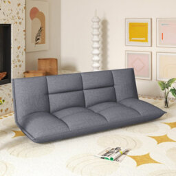 Costway Floor Sofa Chair Convertible Lazy Couch With Adjustable Backrest - thumbnail 7