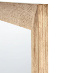 Beliani Wall Mirror Rosell 60 Cm 60 Cm Light Brown - thumbnail 4