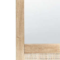 Beliani Wall Mirror Rosell 60 Cm 60 Cm Light Brown - thumbnail 5