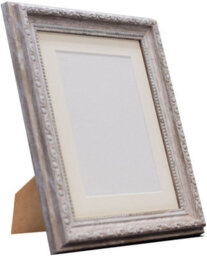 Frames By Post Shabby Chic Distressed Wood With Ivory Mount For Image Size 4.5 X 2.5 Inch - thumbnail 2