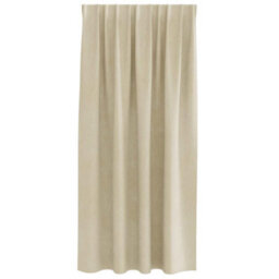 Berkfield Blackout Curtains With Top Tape 2 Pcs Cream Velvet - thumbnail 3