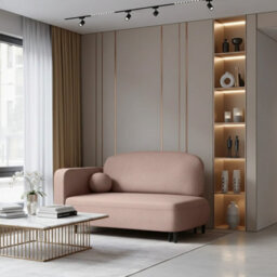 Solo Sofa Bed With Sleeping Function And Storage Compartment Polyurethane Foam Wooden Metal Legs 162X93X97Cm Beige Left