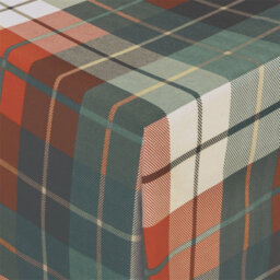 Rapport Flannelette Brushed Cotton Checked Terracotta Fitted Sheet, Flat Sheet And Pillow Case - thumbnail 3