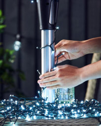WeRChristmas Outdoor Multi-Function 120 Led Ice White Christmas String Lights - thumbnail 5