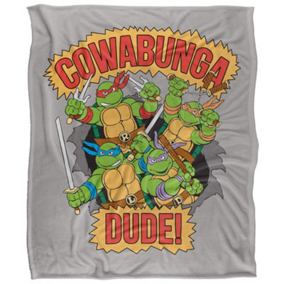 Tmnt Cowabunga Dude Silky Supersoft Blanket Multicoloured (152Cm X 127Cm) - image 1