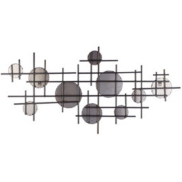 Beliani Wall Mirror Ibos 113 Cm 55 Cm Metal Black - thumbnail 4