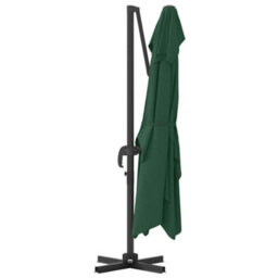 Berkfield Modern Cantilever Roma Parasol Green 352X251X260 Cm Aluminium - thumbnail 7