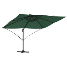 Berkfield Modern Cantilever Roma Parasol Green 352X251X260 Cm Aluminium - thumbnail 1