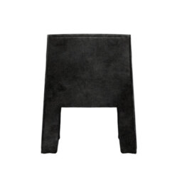 Wyld Haus Midleton Retro Upholstered Black Chenille Ribbed Dining Chair - thumbnail 4