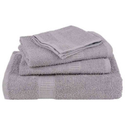 Berkfield Sauna Towels 2 Pcs Grey 80X200 Cm 360 Gsm 100% Cotton - thumbnail 4