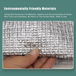 Grey 1X6M Rectangular Aluminium Shade Sail 99% Uv Protection With Eyelets Reflective - thumbnail 2