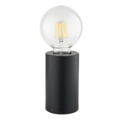 Harbour Studio Reno Cylinder Matt Black Table Lamp Base - thumbnail 2