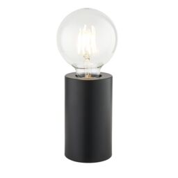 Harbour Studio Reno Cylinder Matt Black Table Lamp Base - thumbnail 3