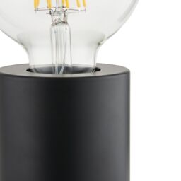 Harbour Studio Reno Cylinder Matt Black Table Lamp Base - thumbnail 4