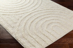 Livabliss Rodos-Modern Beige White Soft Plush Pile Living Bedroom Rug 200 X 275 Cm Easy Care, Non Shedding - thumbnail 6