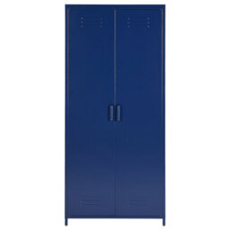 Beliani Storage Unit Varna Metal Navy Blue - thumbnail 5