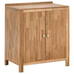 Beliani Outdoor Kitchen Cabinet Venosa Brown Acacia Wood