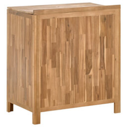 Beliani Outdoor Kitchen Cabinet Venosa Acacia Wood 80 Cm 50 Cm Brown - thumbnail 7