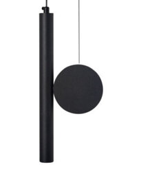 Wyld And Coco Lumina Pendant Lamp Black Metal With Integrated Led And Adjustable Shade - thumbnail 2