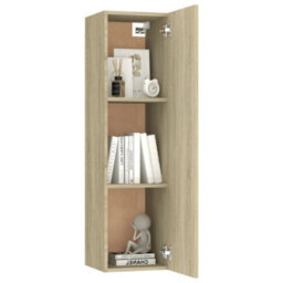 Berkfield Tv Cabinet Sonoma Oak 30.5X30X110 Cm Engineered Wood - thumbnail 8