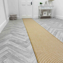 Pinstripe Indoor/outdoor Hallway Runner Rug - Durable, Reversible & Hardwearing Carpet For Home Or Garden - thumbnail 3