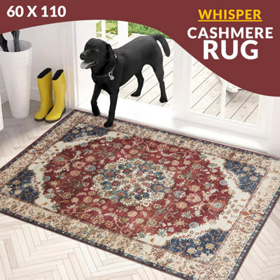 Ameha Cashmere Rug Luxurious Comfort 60 X 110 Cm Pet Friendly Non Slip Door Floor Mat Whisper Rugs - image 1