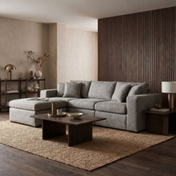 Loft Home Arden Stone Stone Grey Lhf Corner Sofa - thumbnail 1