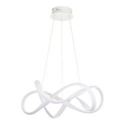 Anson Lighting Linaria Pendant Light Finished In Textured White Paint And White Silicone - thumbnail 2