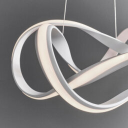 Anson Lighting Linaria Pendant Light Finished In Textured White Paint And White Silicone - thumbnail 3