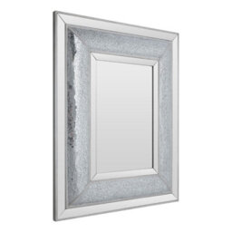 Orsina Glass Mosaic Wall Mirror, Antique Wall Mirror With Bevelled Edges, Modern Wall Mirror For Living Room - thumbnail 2