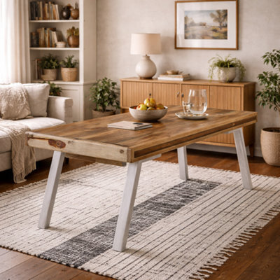 Wyld Haus Los Angeles Large Reclaimed Wood Dining Table With Metal Legs - image 1