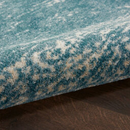 Ivory Teal Luxurious Abstract Modern Easy To Clean Rug For Dining Room Bed Room And Living Room-117Cm X 178Cm - thumbnail 6
