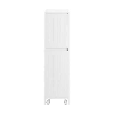 Sobuy Bzr111-W, Narrow Bathroom Cabinet Storage Cabinet Toilet Paper Roll Holder,white,w60Xd20Xh75 - image 1