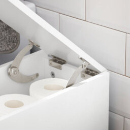 Sobuy Bzr111-W, Narrow Bathroom Cabinet Storage Cabinet Toilet Paper Roll Holder,white,w60Xd20Xh75 - thumbnail 9