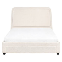 Beliani Bed With Storage Drawers Boucle Sardent 140 X 200 Cm (Eu Double) Off-White - thumbnail 7