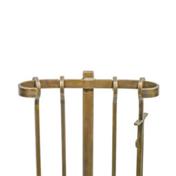 Ivyline Fireside Companion Set Brass H72Cm W28.5Cm - thumbnail 3