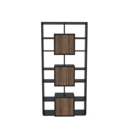 Decorotika Monaco Modern Bookcase Black Alina - thumbnail 4