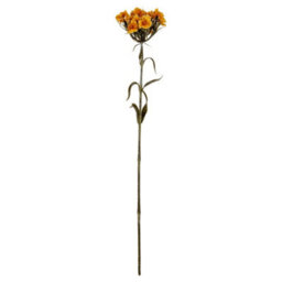 Hill Interiors Yellow Dianthus Spray Artificial Flower - Plastic - L14 X W14 X H55 Cm - Yellow - thumbnail 1
