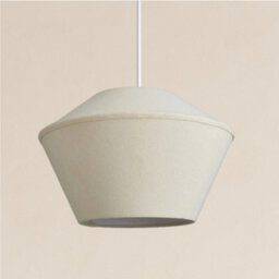 CGC Lighting Cgc Celest Beige Spherical Cotton Fabric 30Cm Lampshade - thumbnail 1