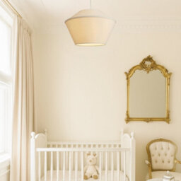 CGC Lighting Cgc Celest Beige Spherical Cotton Fabric 30Cm Lampshade - thumbnail 4