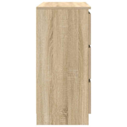 Berkfield Sideboard Sonoma Oak 80X35X76 Cm Engineered Wood - thumbnail 7