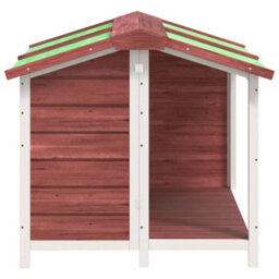 Berkfield Dog Kennel Mocha 96X87X80.5 Cm Solid Wood Pine - thumbnail 4