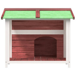 Berkfield Dog Kennel Mocha 96X87X80.5 Cm Solid Wood Pine - thumbnail 3
