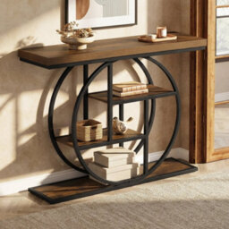 4 Tier Console Table 105Cm Entryway Table W/ Storage Shelves - thumbnail 6