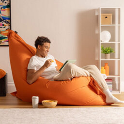 Icon Giant Indoor Outdoor Bean Bag Floor Cushion Burnt Orange - thumbnail 2