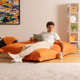 Icon Giant Indoor Outdoor Bean Bag Floor Cushion Burnt Orange - thumbnail 3