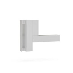 Decorotika Linz Moduler Modern Tv Unit Wall Mount Customizable Layout High Gloss White - thumbnail 4
