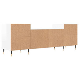Berkfield Tv Cabinet High Gloss White 160X35X55 Cm Engineered Wood - thumbnail 8